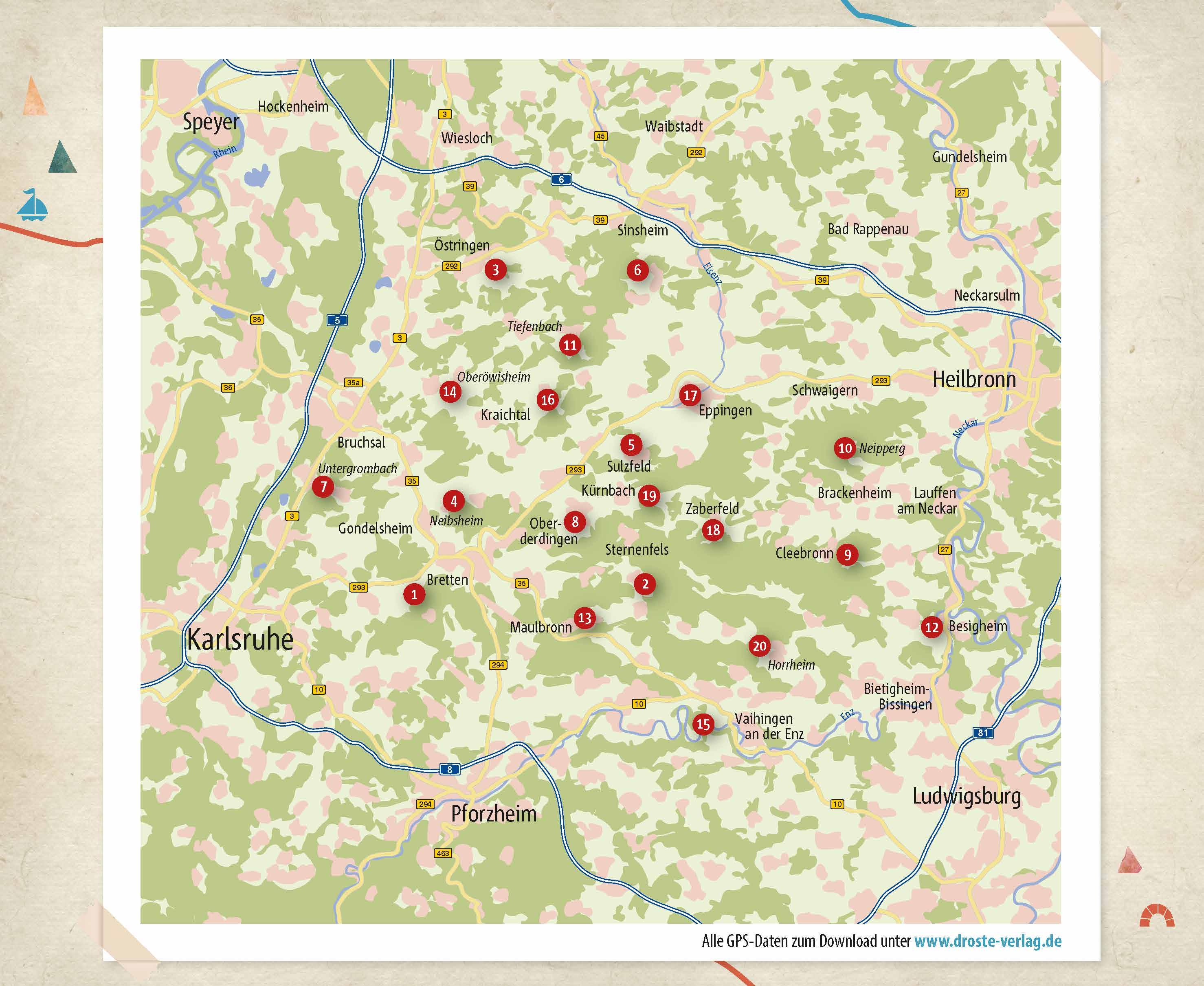 Beispielinhalt (Bild) Kraichgau. Wandern für die Seele