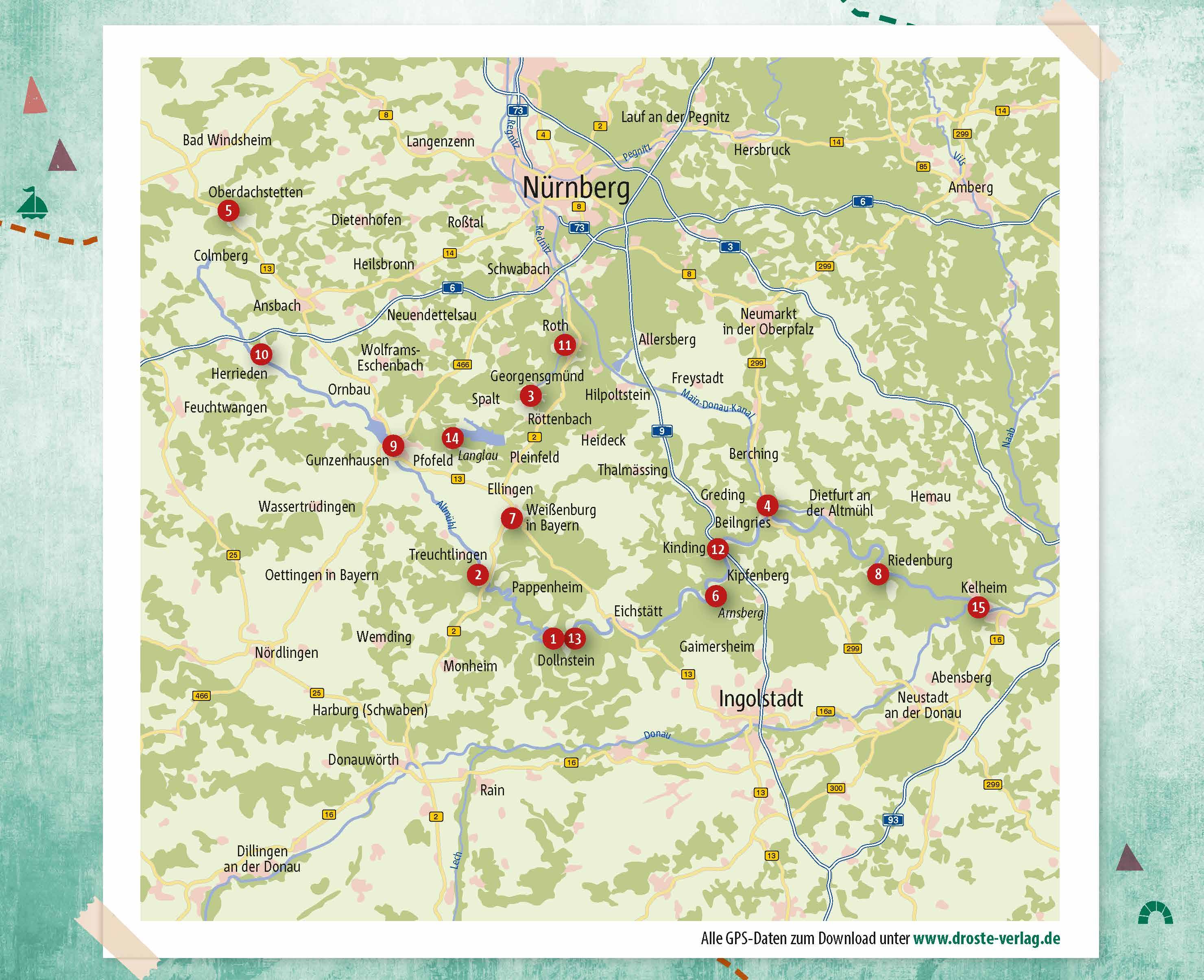 Beispielinhalt (Bild) Altmühltal. Radeln für die Seele