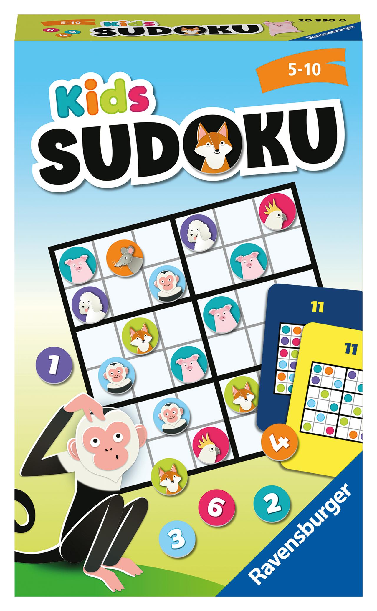 Vorderes Coverbild Ravensburger® -  Kids Sudoku - 20850 - Logikspiel für ein Kind von 5 bis 10 Jahren