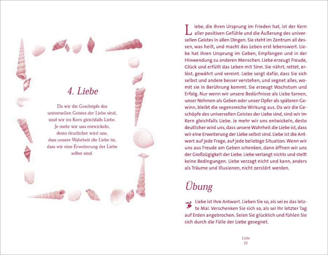 Beispielinhalt (Bild) 100 Geheimnisse der Liebe - Geschenke zur Heilung der Herzen und zur Vermehrung des Glücks