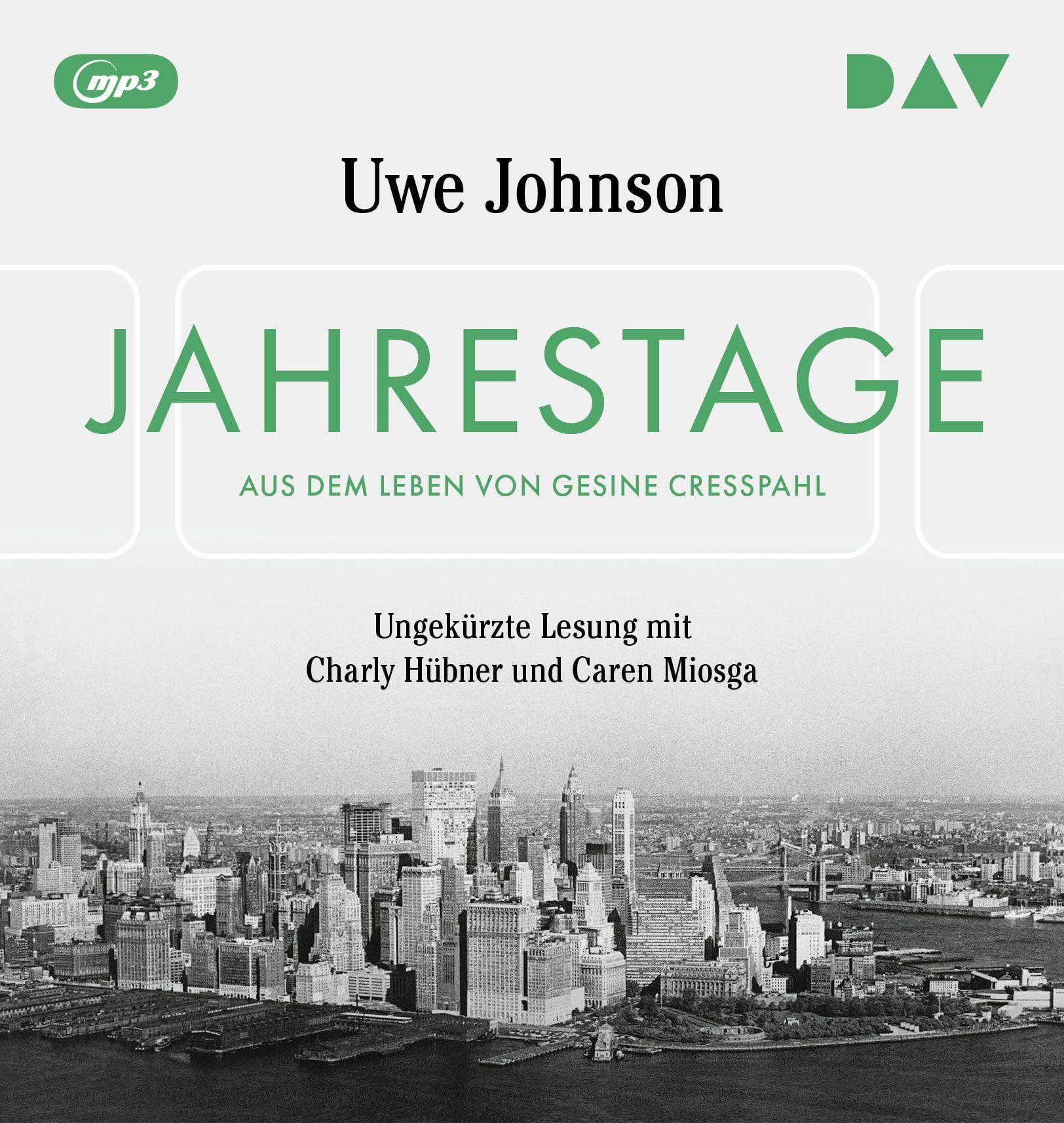 Vorderes Coverbild Jahrestage. Aus dem Leben von Gesine Cresspahl