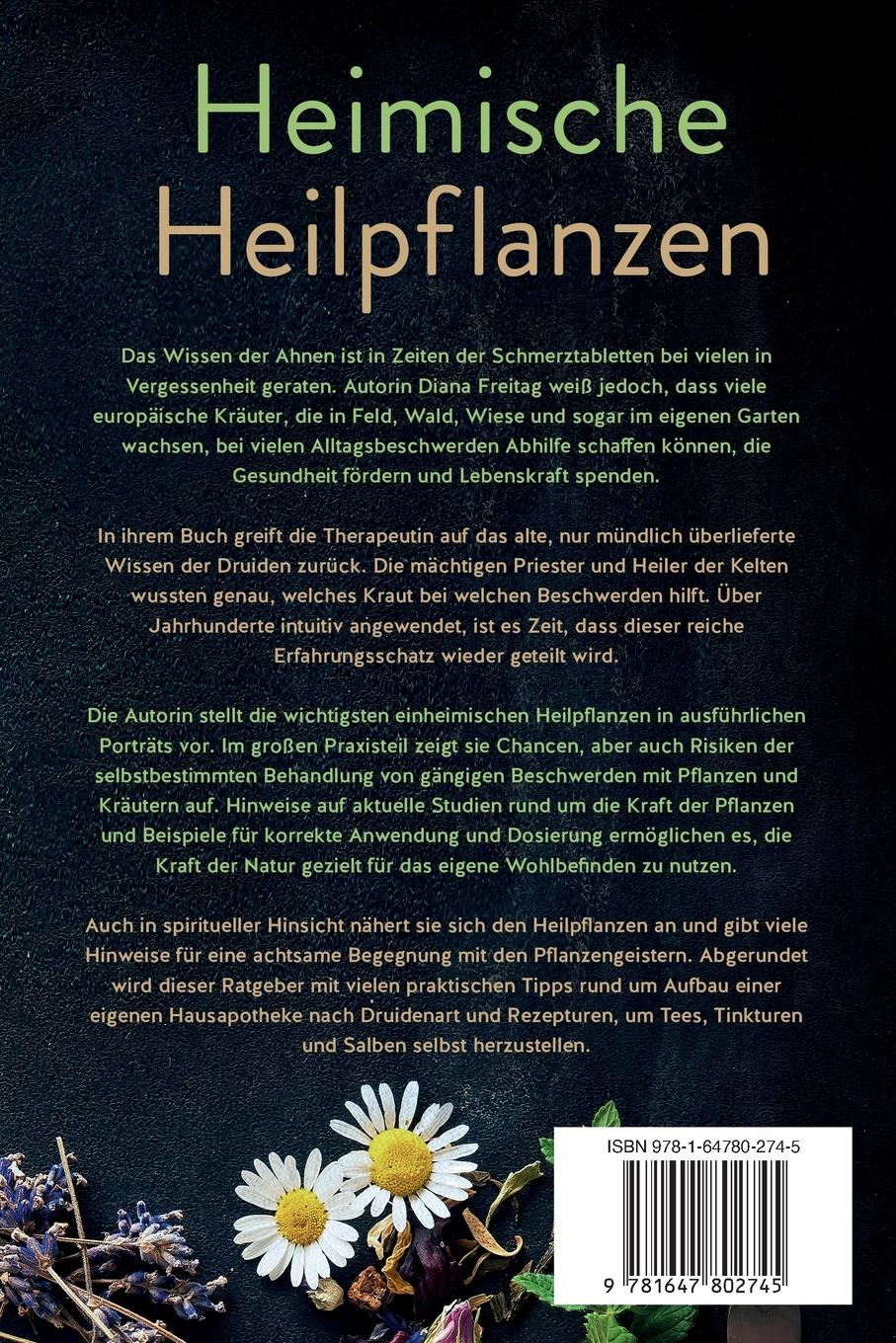 Rückseitencover Heimische Heilpflanzen - Das zeitlose Wissen der Druiden