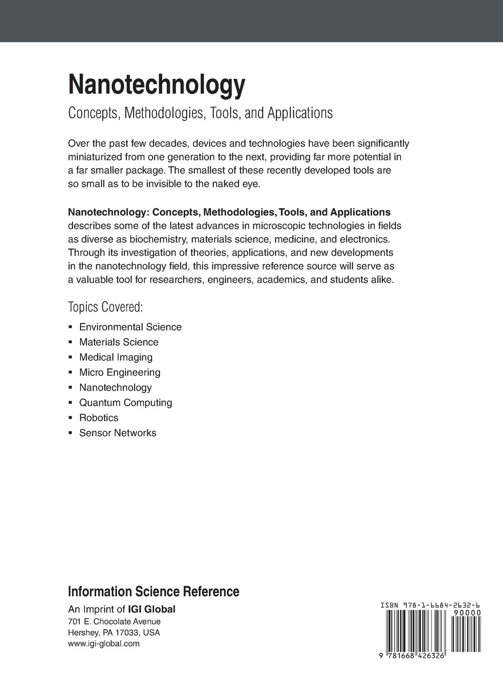 Rückseitencover Nanotechnology