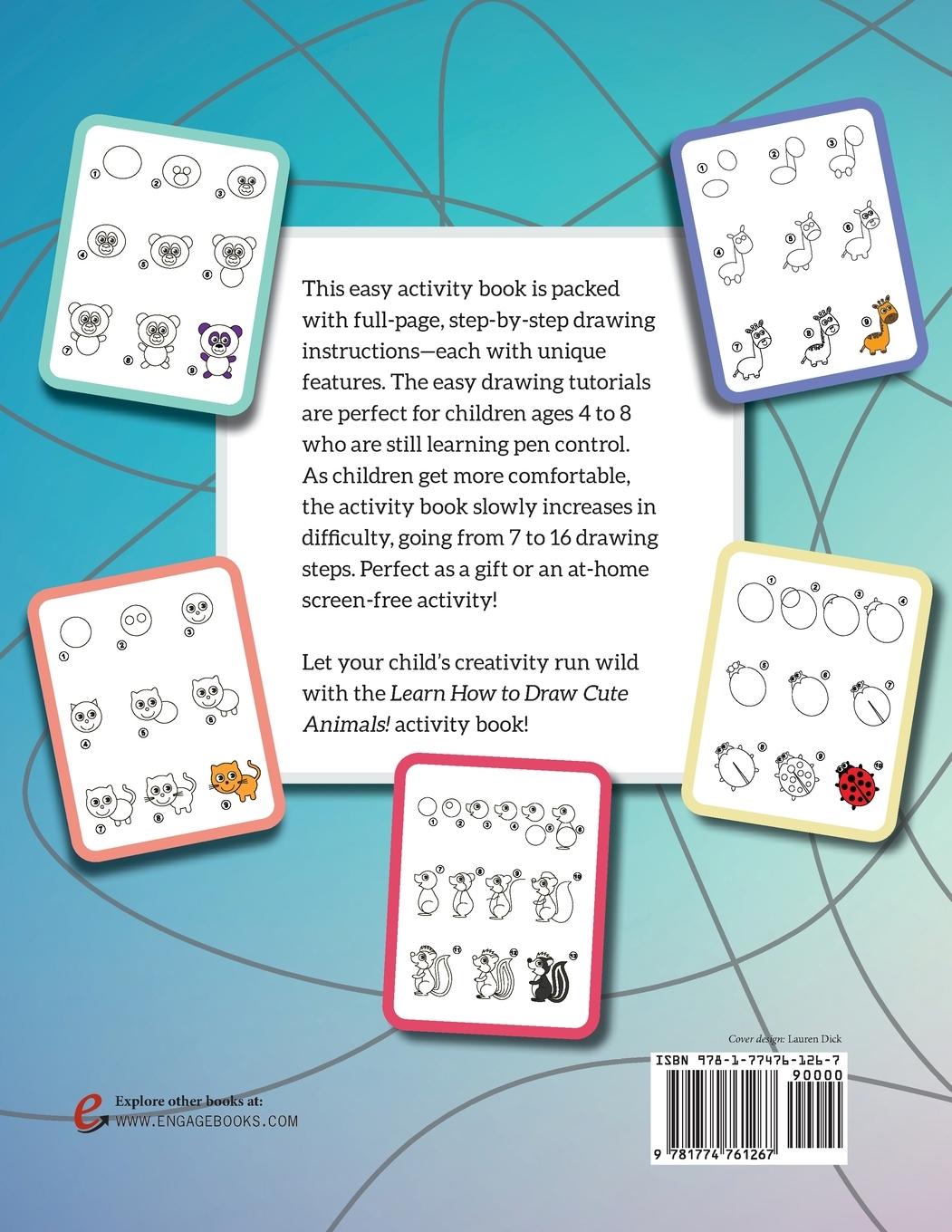Rückseitencover Learn How to Draw Cute Animals!