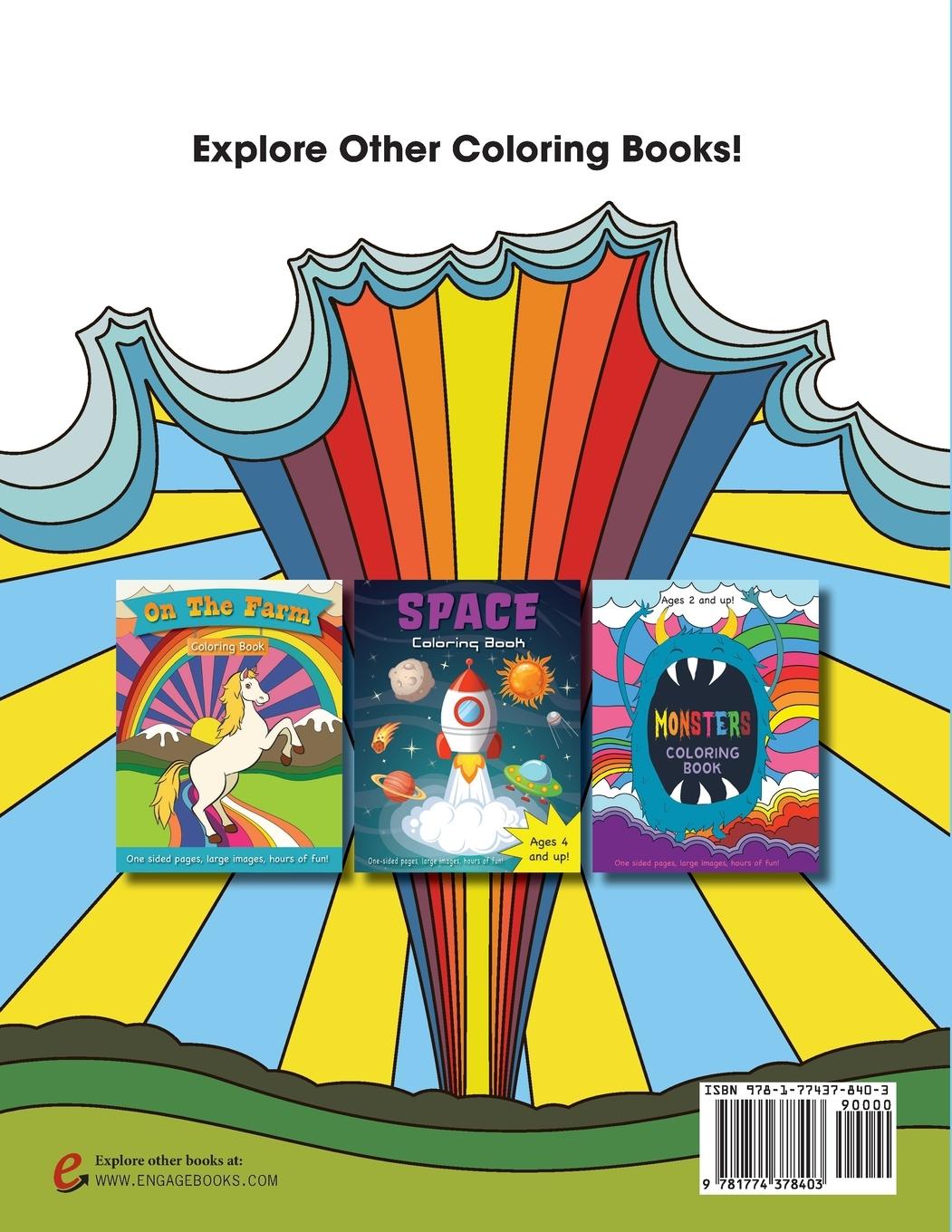Rückseitencover Forest Animals Coloring Book for Kids Ages 4-8!