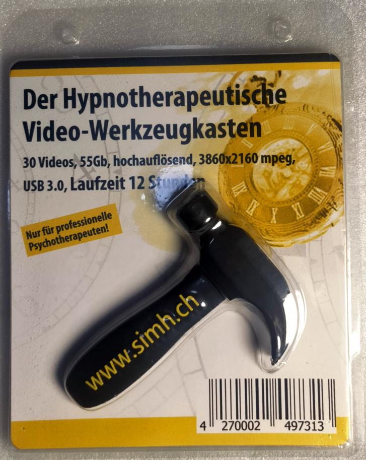 Beispielinhalt (Bild) Der Hypnotherapeutische Video-Werkzeugkasten. USB-Stick