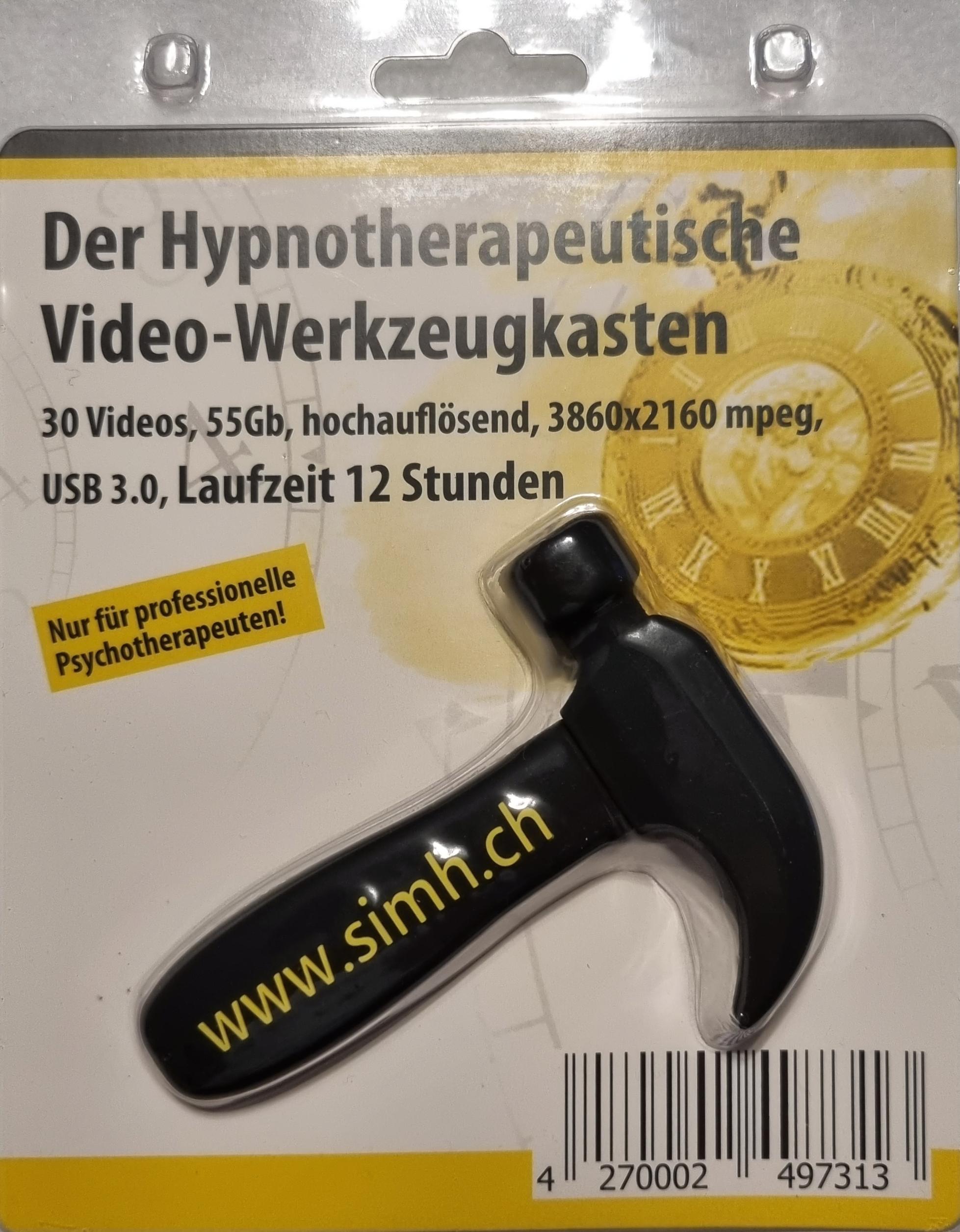 Vorderes Coverbild Der Hypnotherapeutische Video-Werkzeugkasten. USB-Stick
