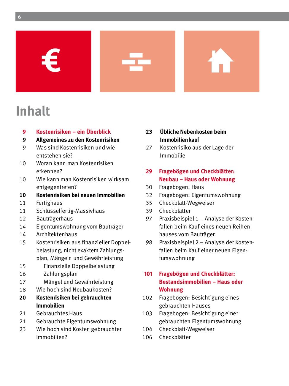 Beispielinhalt (Bild) Kosten- und Vertragsfallen beim Immobilienkauf