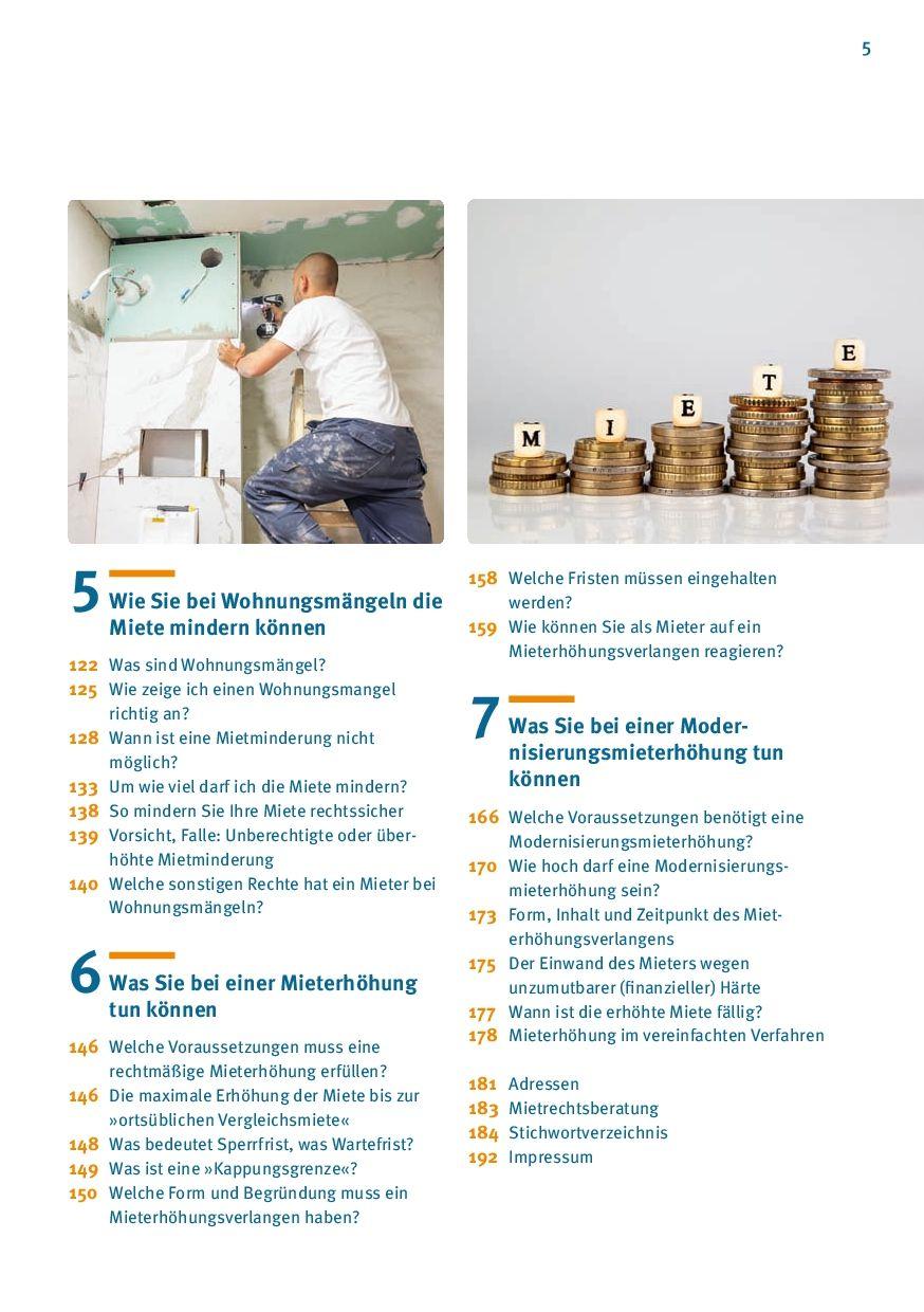 Beispielinhalt (Bild) Mietkosten im Griff