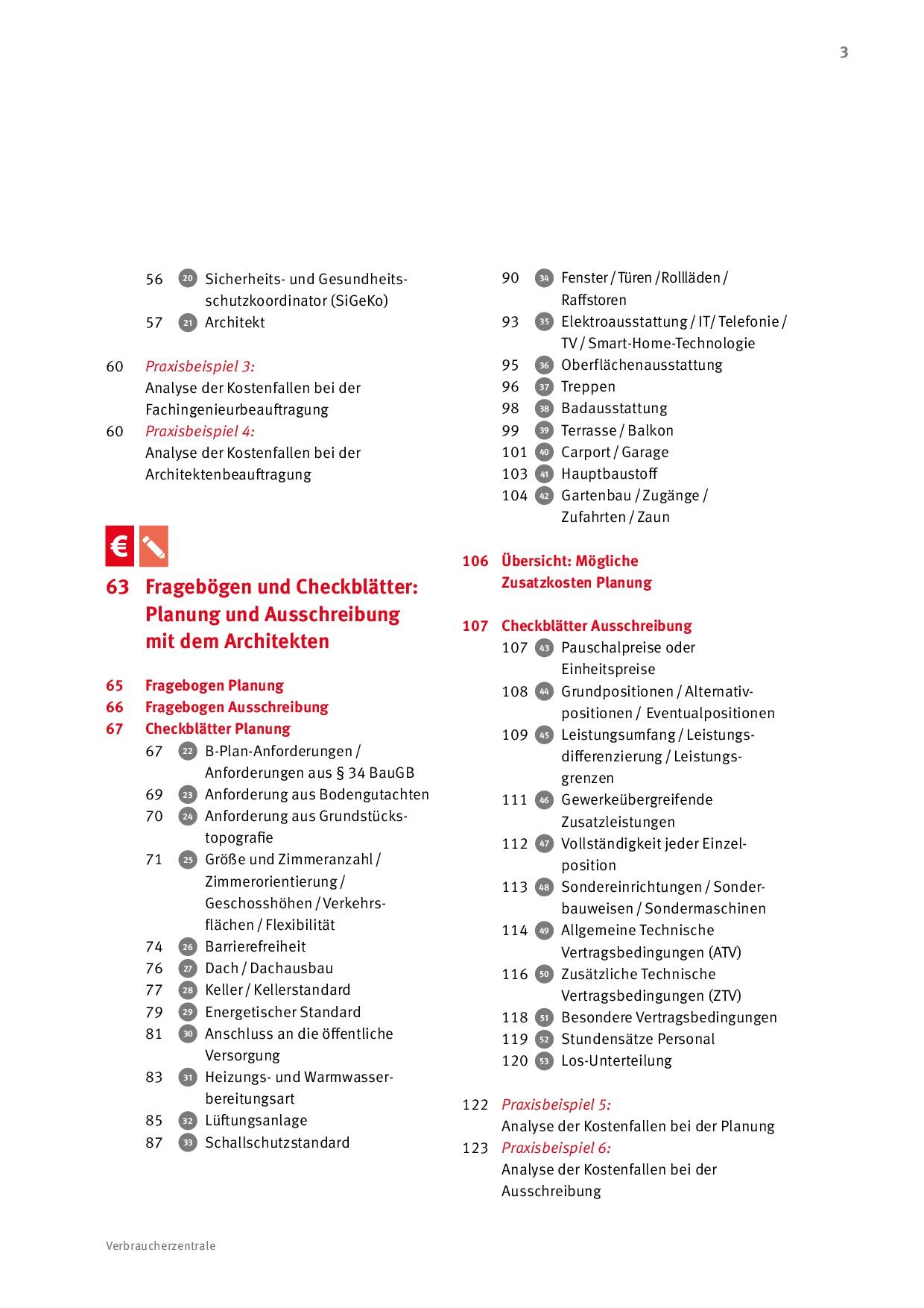 Beispielinhalt (Bild) Kosten- und Vertragsfallen beim Bauen