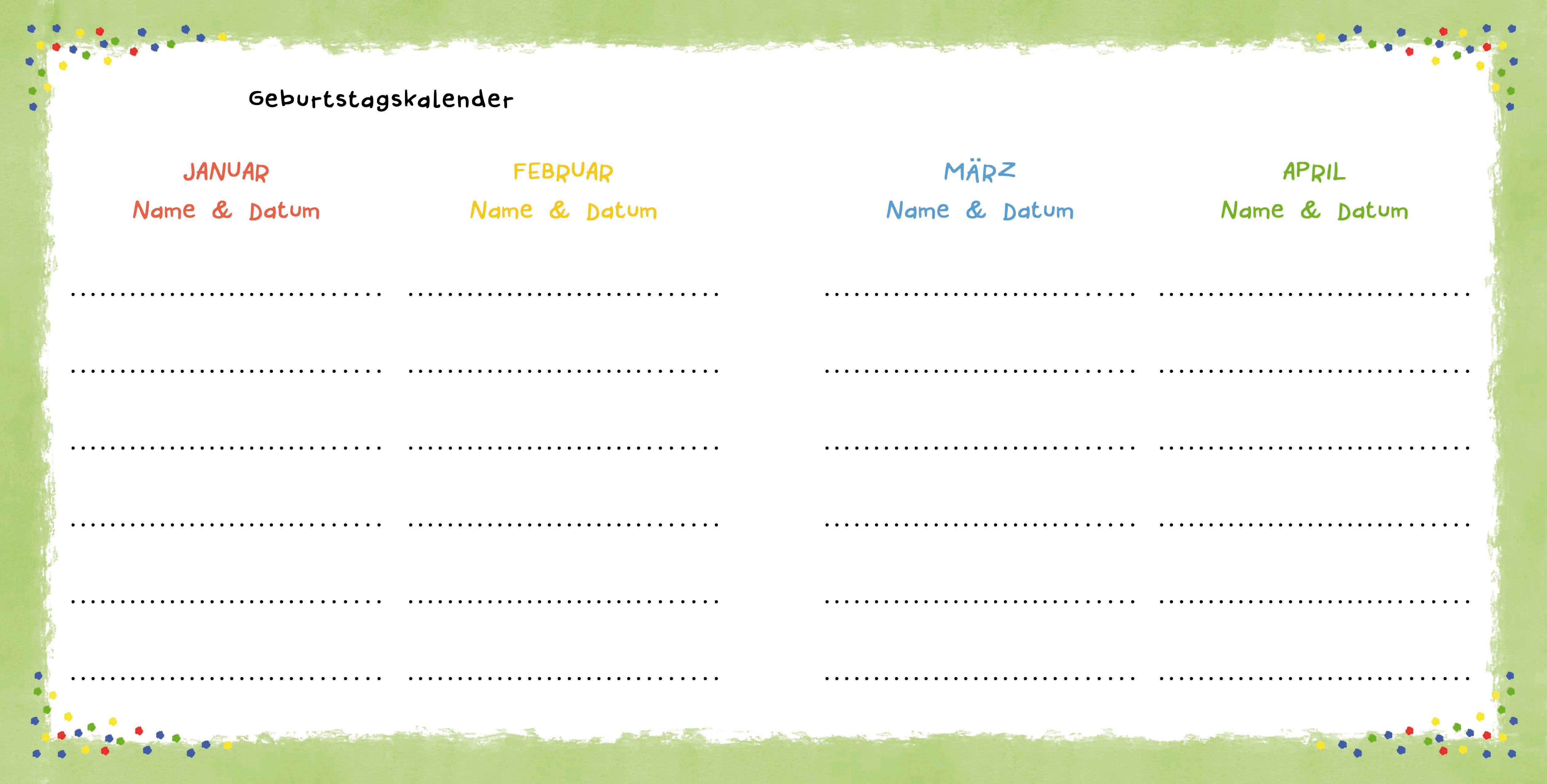 Beispielinhalt (Bild) Schüttel den Apfelbaum - Meine Kindergartenfreunde. Eintragbuch für Kinder ab 3 Jahren