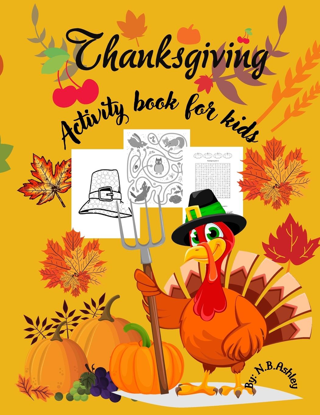 Vorderes Coverbild Thanksgiving activity book for kids