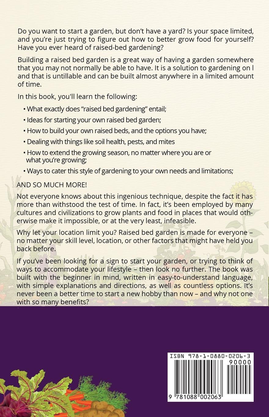 Rückseitencover Raised Bed Gardening For Beginners