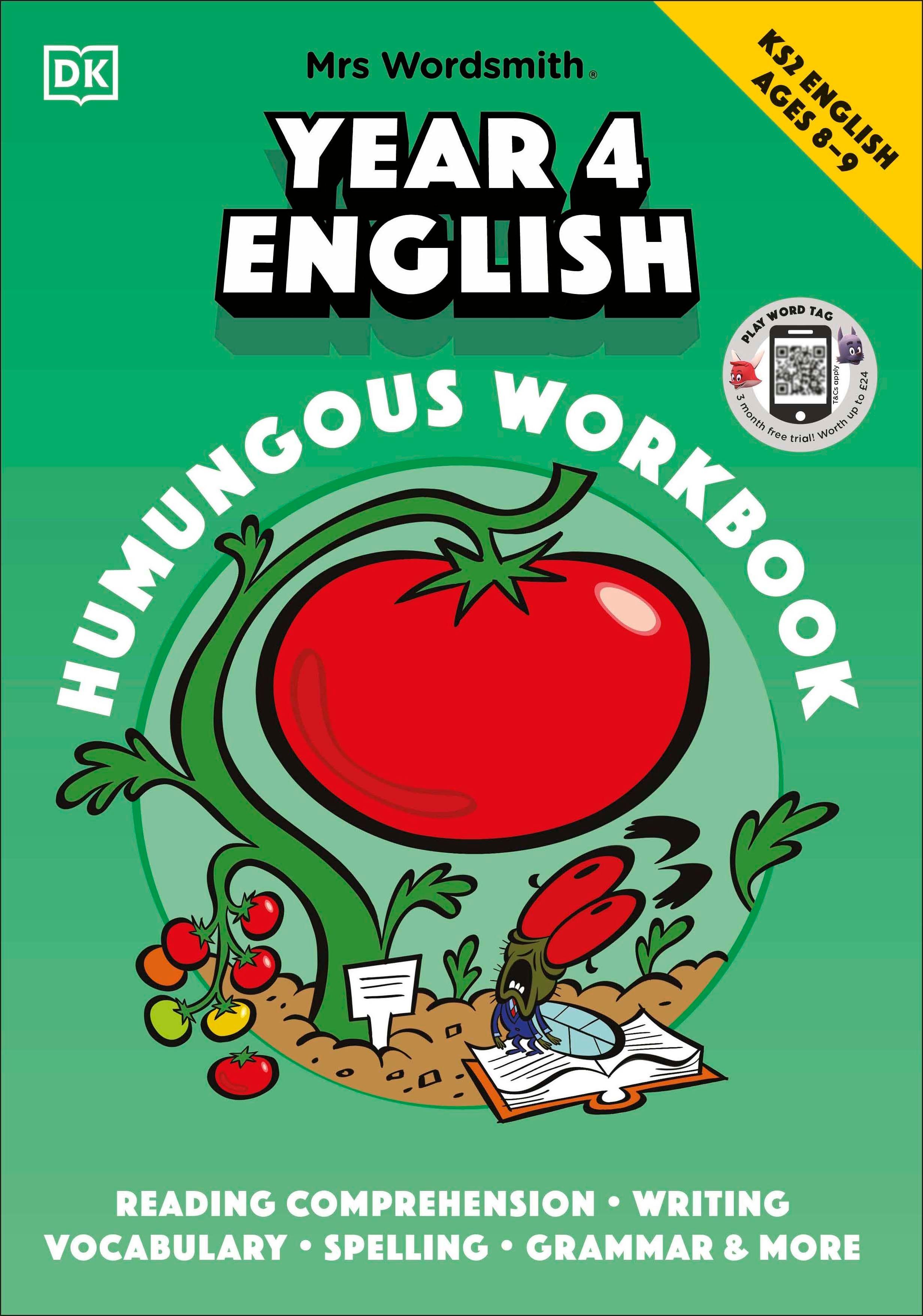 Vorderes Coverbild Mrs Wordsmith Year 4 English Humungous Workbook, Ages 8-9 (Key Stage 2)