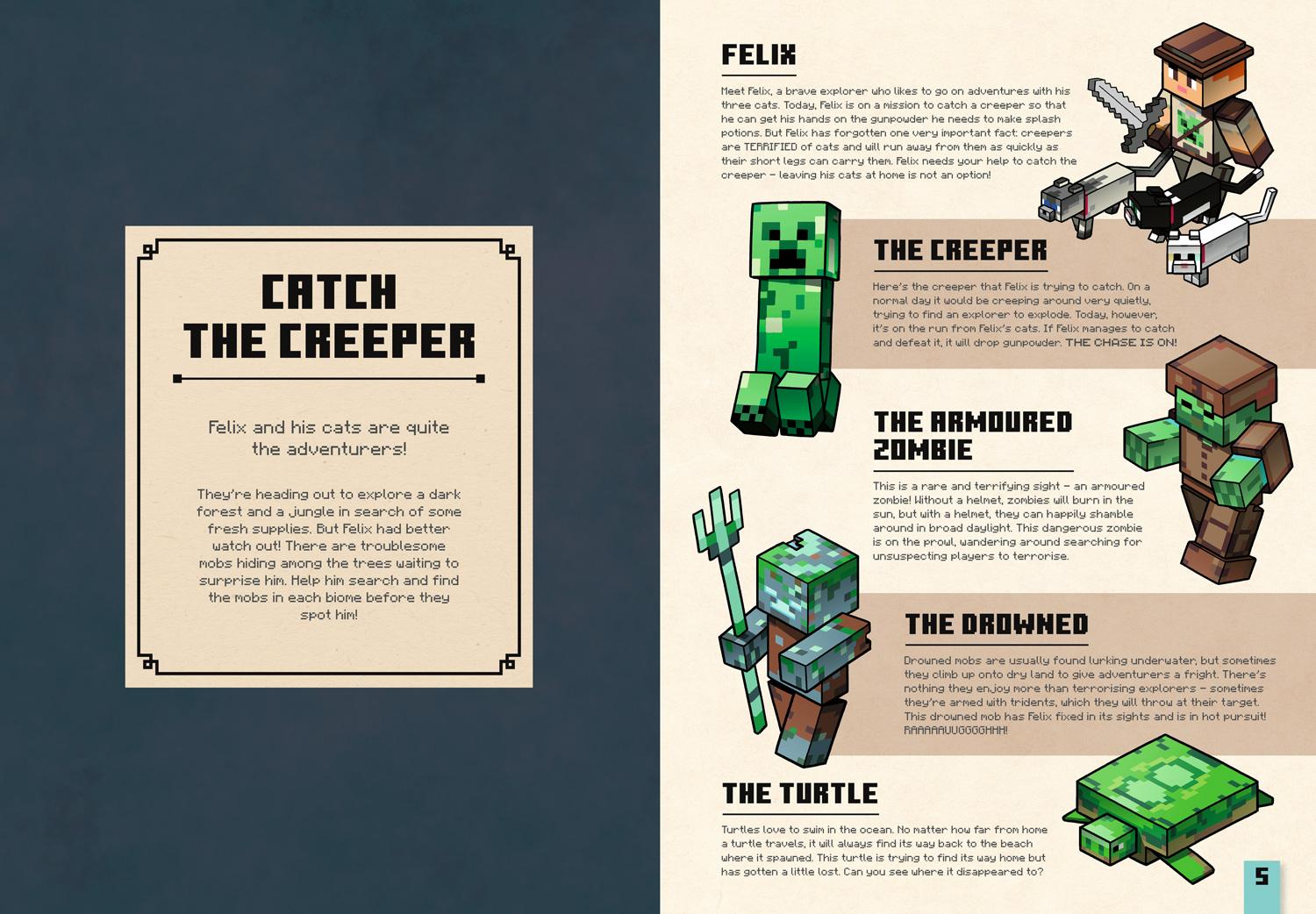 Beispielinhalt (Bild) Minecraft Catch the Creeper and Other Mobs