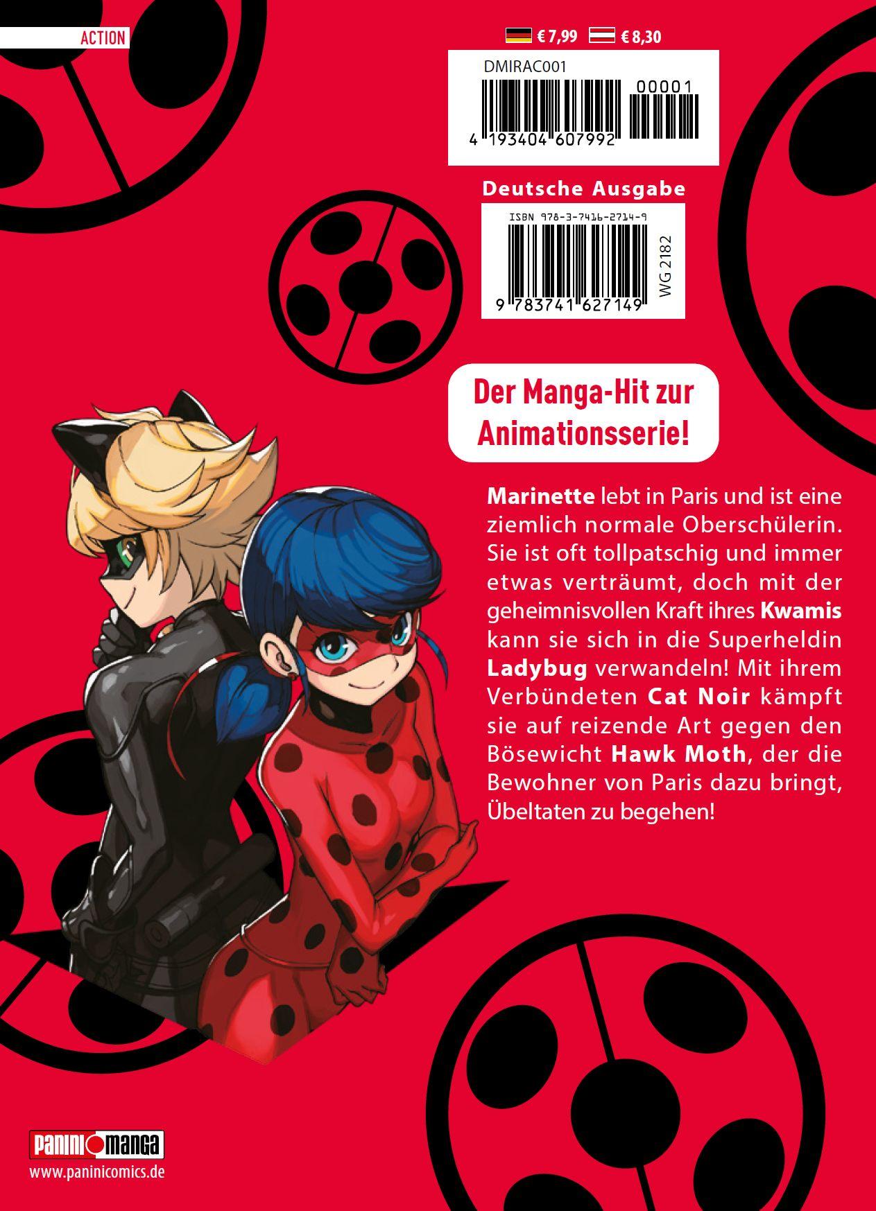Rückseitencover Miraculous - Die Abenteuer von Ladybug und Cat Noir (Manga) 01