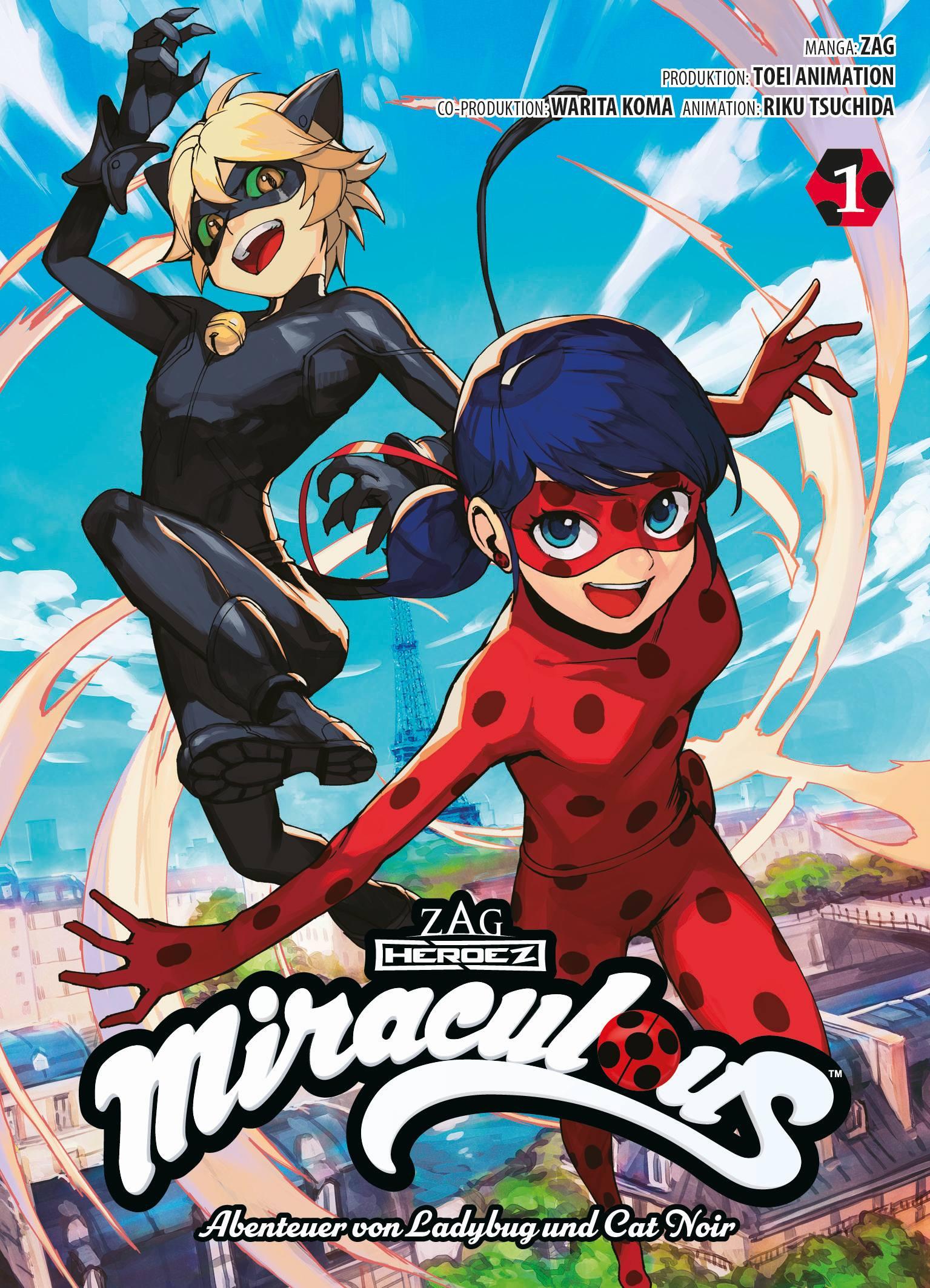 Vorderes Coverbild Miraculous - Die Abenteuer von Ladybug und Cat Noir (Manga) 01
