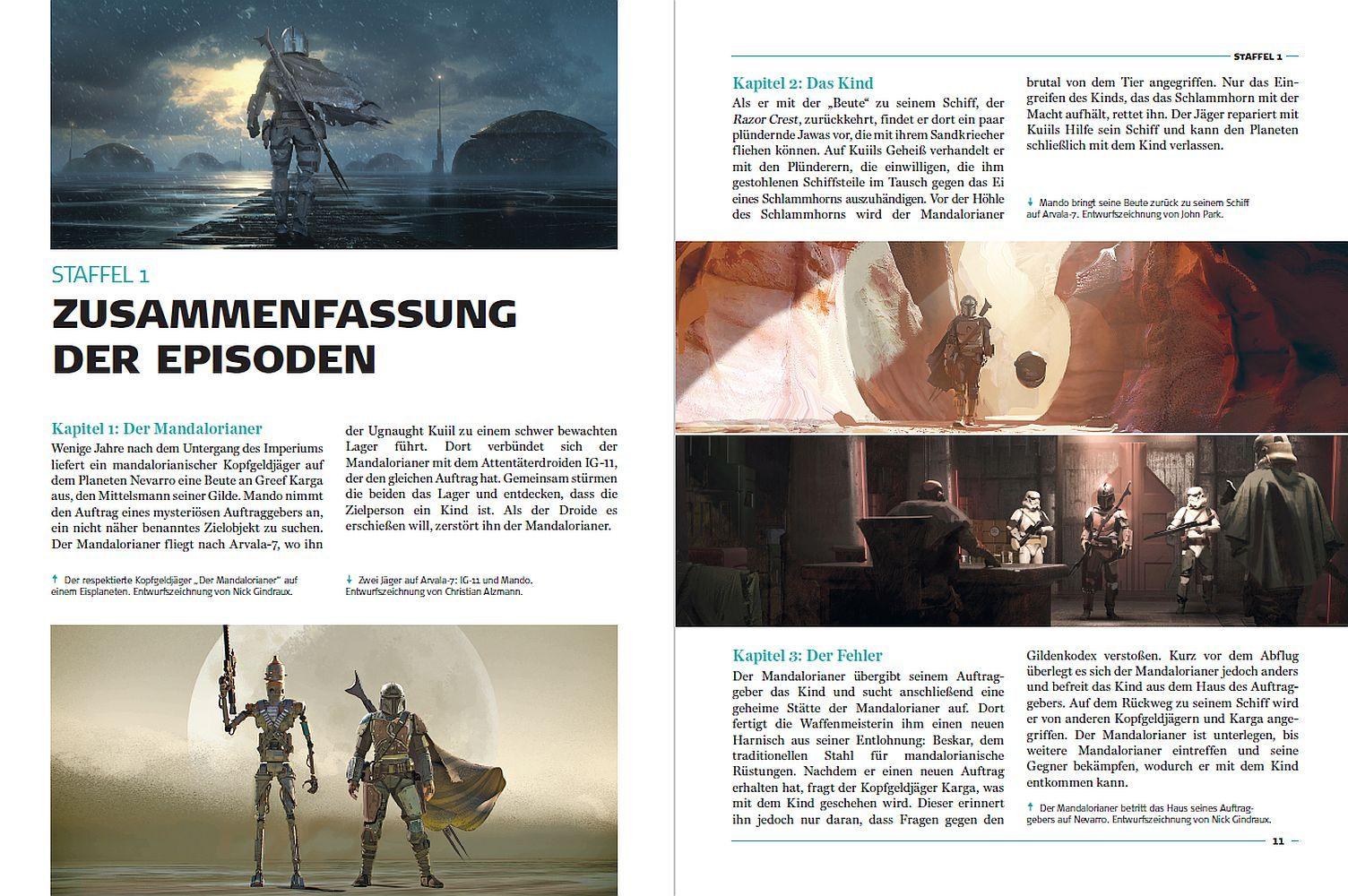 Beispielinhalt (Bild) Star Wars: The Mandalorian - Das Buch zur Serie: Staffel Eins und Zwei