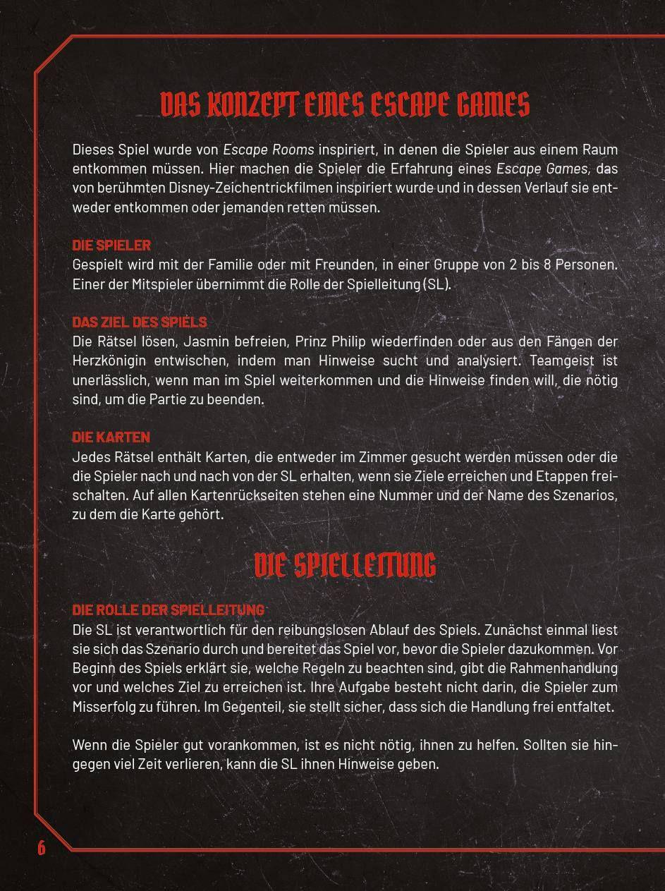 Beispielinhalt (Bild) Escape Game: Disney