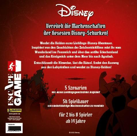 Rückseitencover Escape Game: Disney
