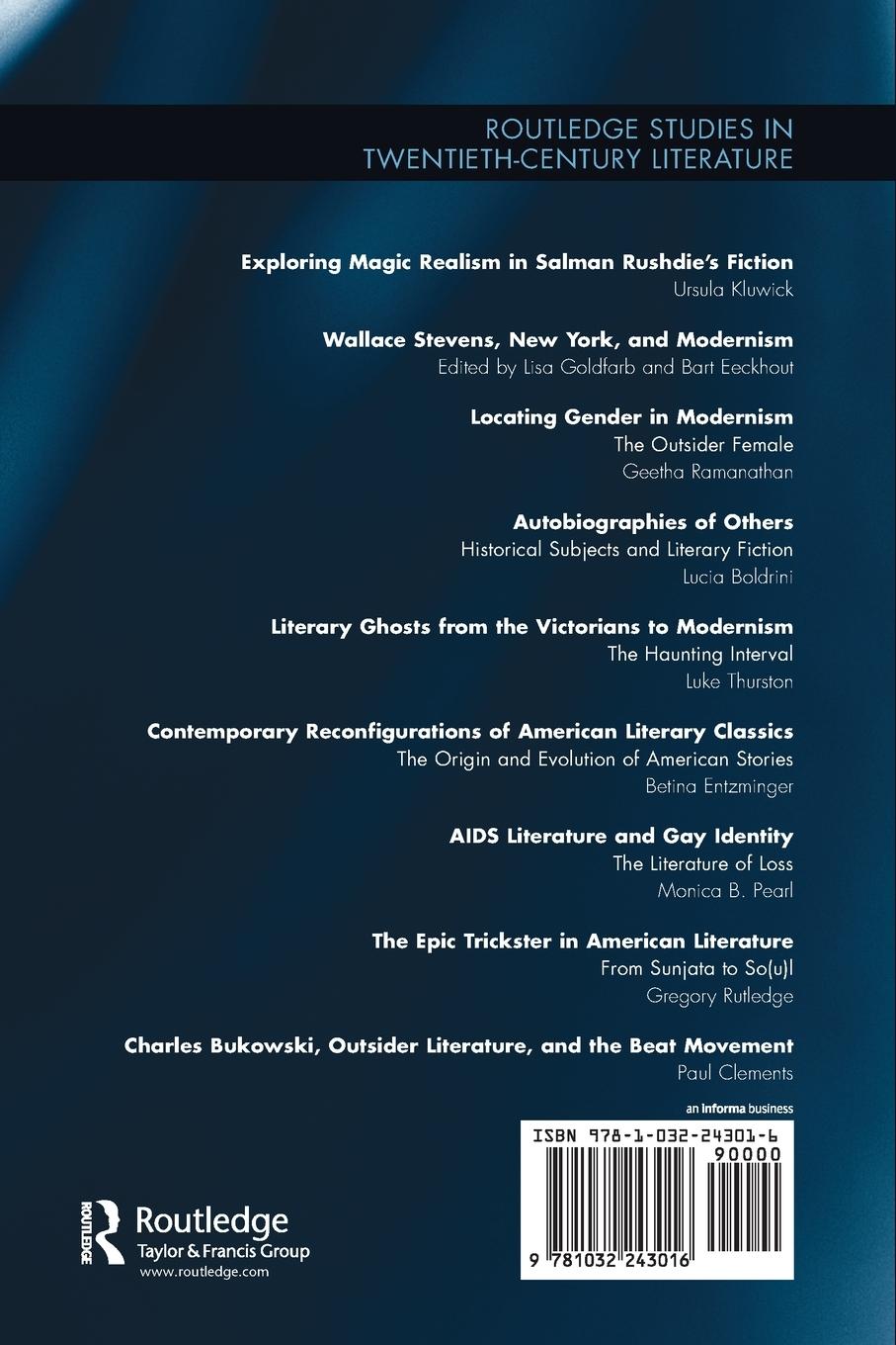 Rückseitencover Charles Bukowski, Outsider Literature, and the Beat Movement