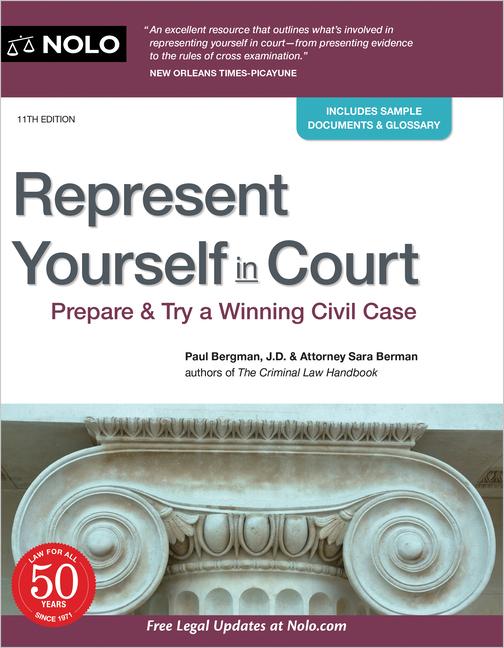 Vorderes Coverbild Represent Yourself in Court