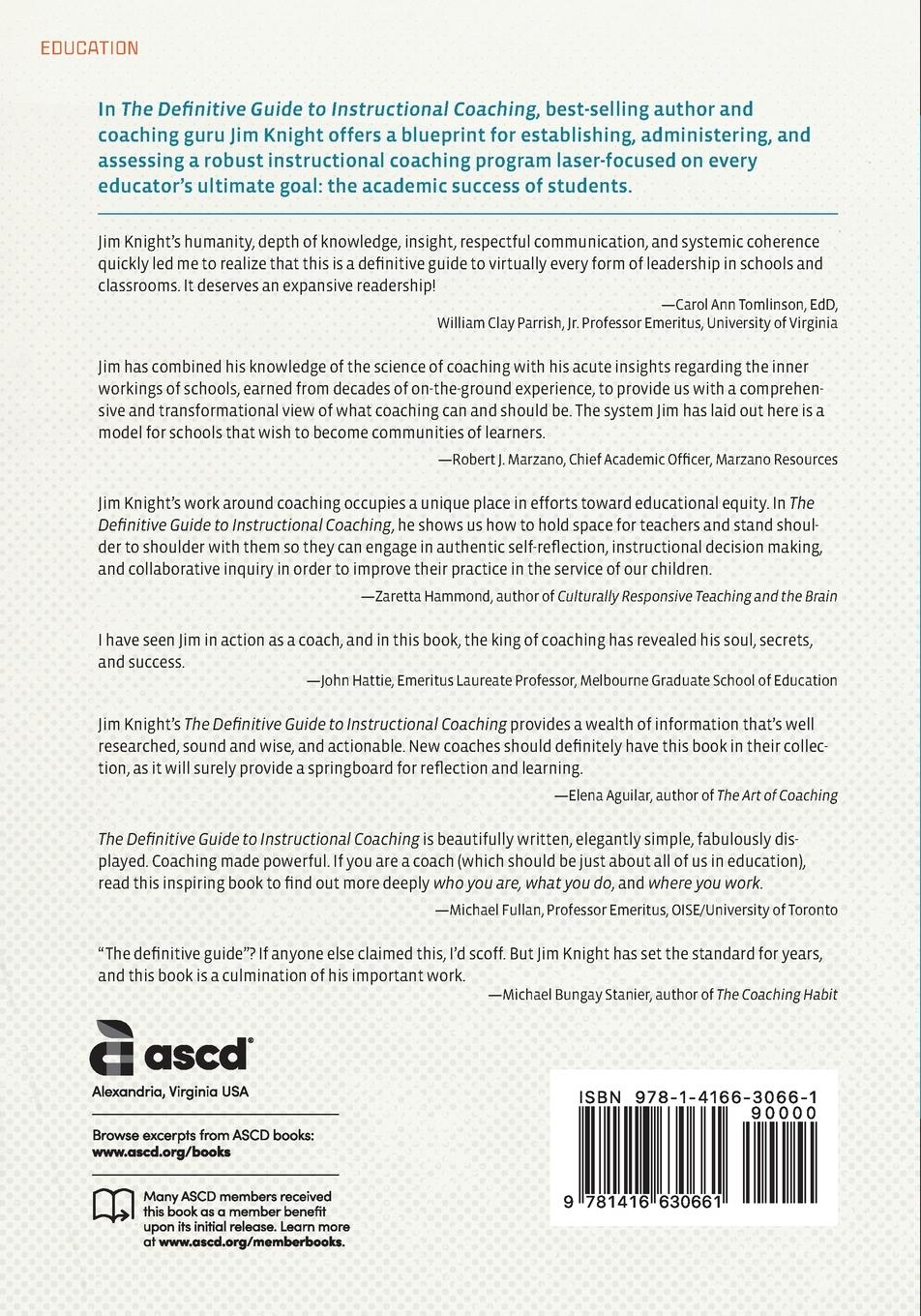 Rückseitencover Definitive Guide to Instructional Coaching