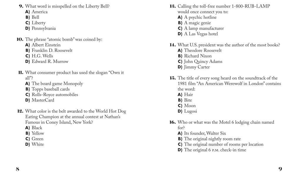 Beispielinhalt (Bild) Sit & Solve Quick Trivia