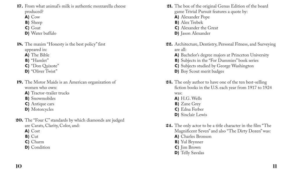 Beispielinhalt (Bild) Sit & Solve Quick Trivia