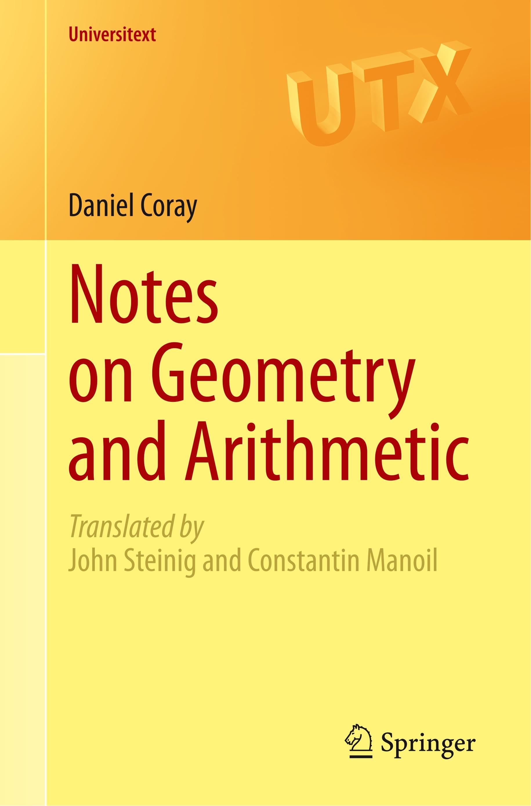 Vorderes Coverbild Notes on Geometry and Arithmetic