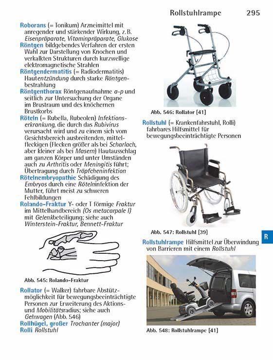 Beispielinhalt (Bild) Wörterbuch Pflege pocket : Medizinischer Grundwortschatz und Fachwörterlexikon für Pflegeberufe