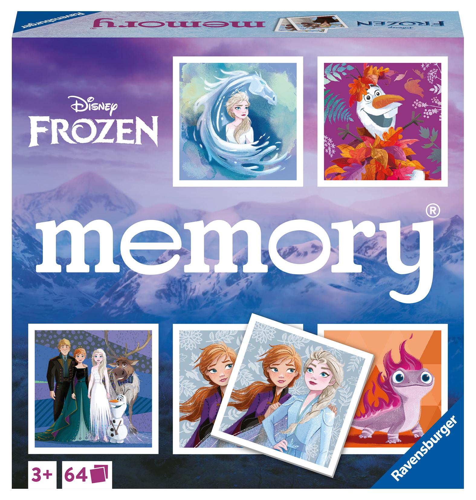 Vorderes Coverbild Ravensburger - 20890 - Disney Frozen memory®, der Spieleklassiker für alle Frozen Fans, Merkspiel für 2-8 Spieler ab 3 Jahren