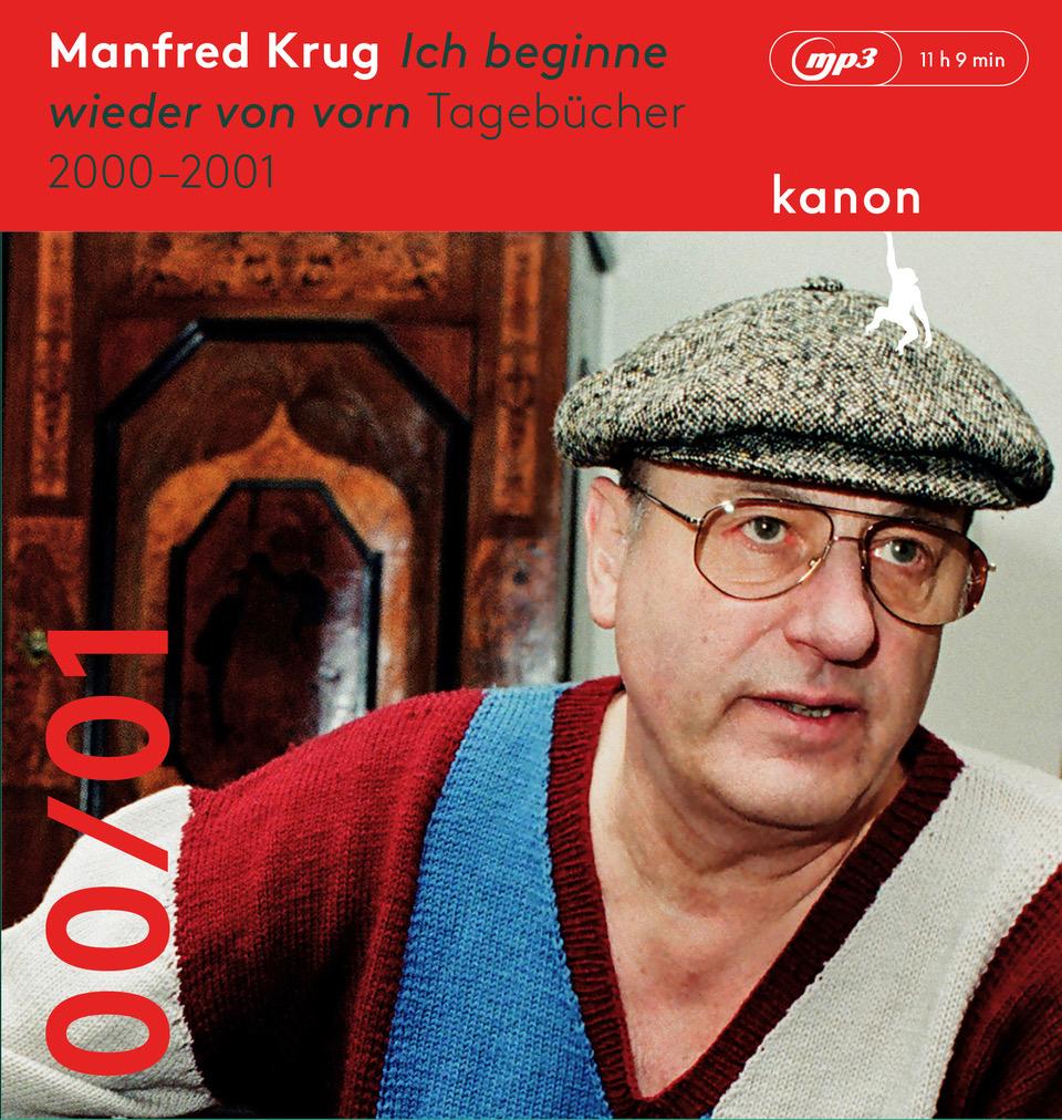 Vorderes Coverbild Manfred Krug. Ich beginne wieder von vorn