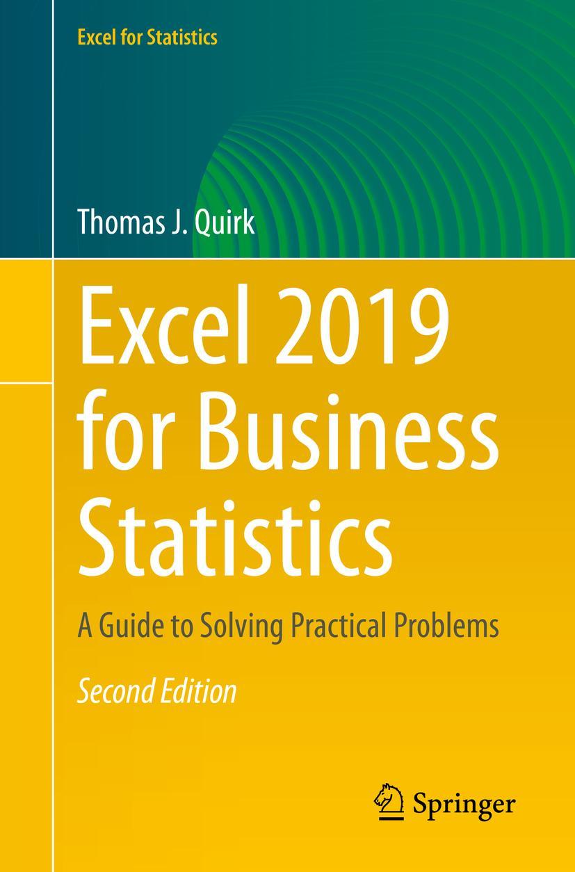 Vorderes Coverbild Excel 2019 for Business Statistics