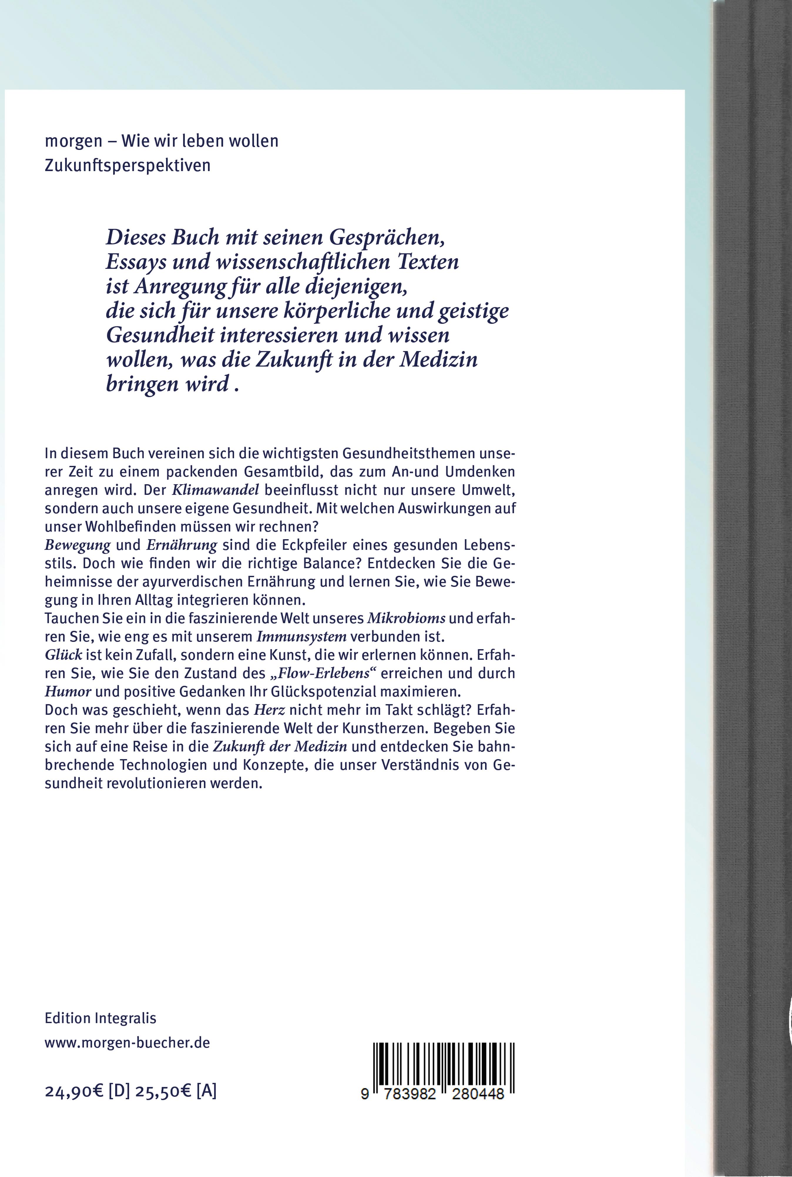 Rückseitencover wie wir uns morgen wohlfühlen und fit halten wollen