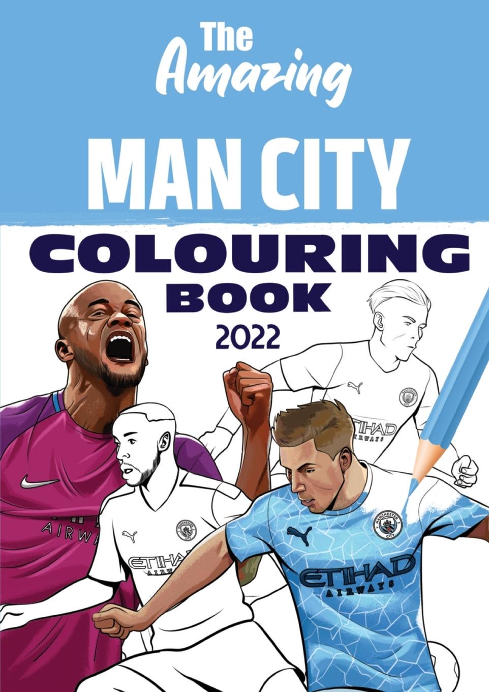 Vorderes Coverbild The Amazing Man City Colouring Book 2022