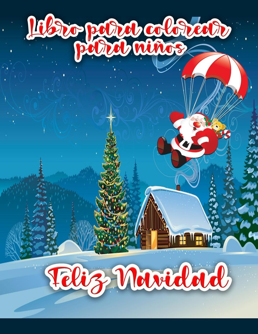 Vorderes Coverbild Libro para colorear de Feliz Navidad para niños