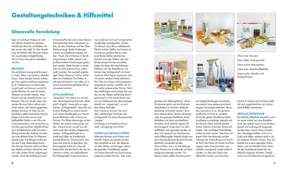 Beispielinhalt (Bild) Abstrakte Bilder in Acryl malen