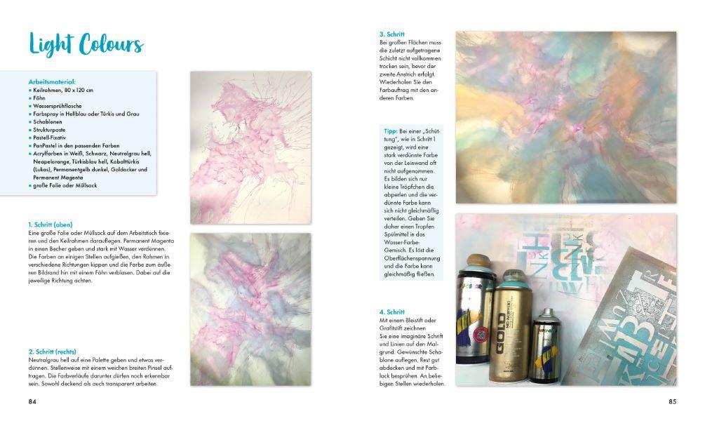 Beispielinhalt (Bild) Abstrakte Bilder in Acryl malen