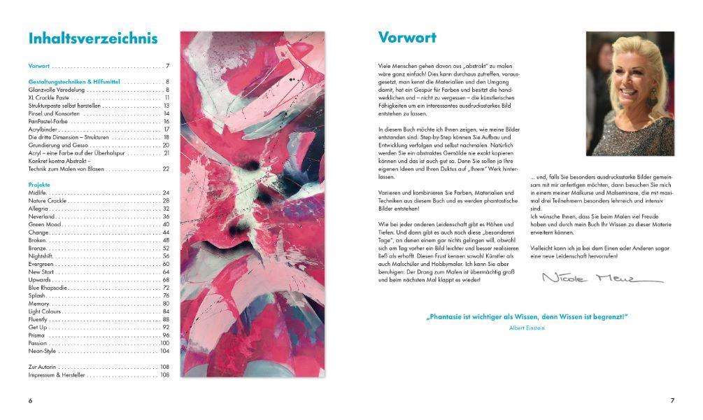 Beispielinhalt (Bild) Abstrakte Bilder in Acryl malen