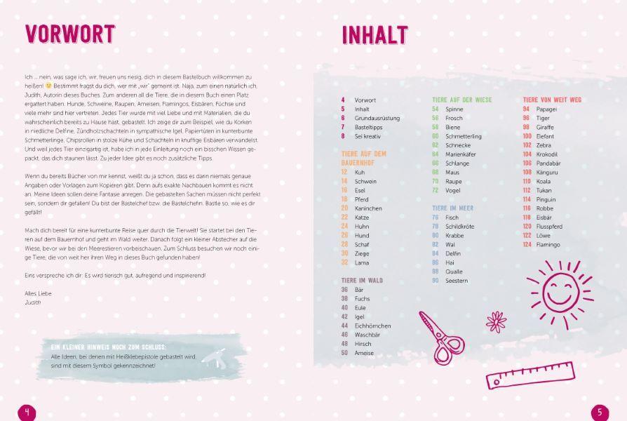 Beispielinhalt (Bild) Lieblingstiere basteln