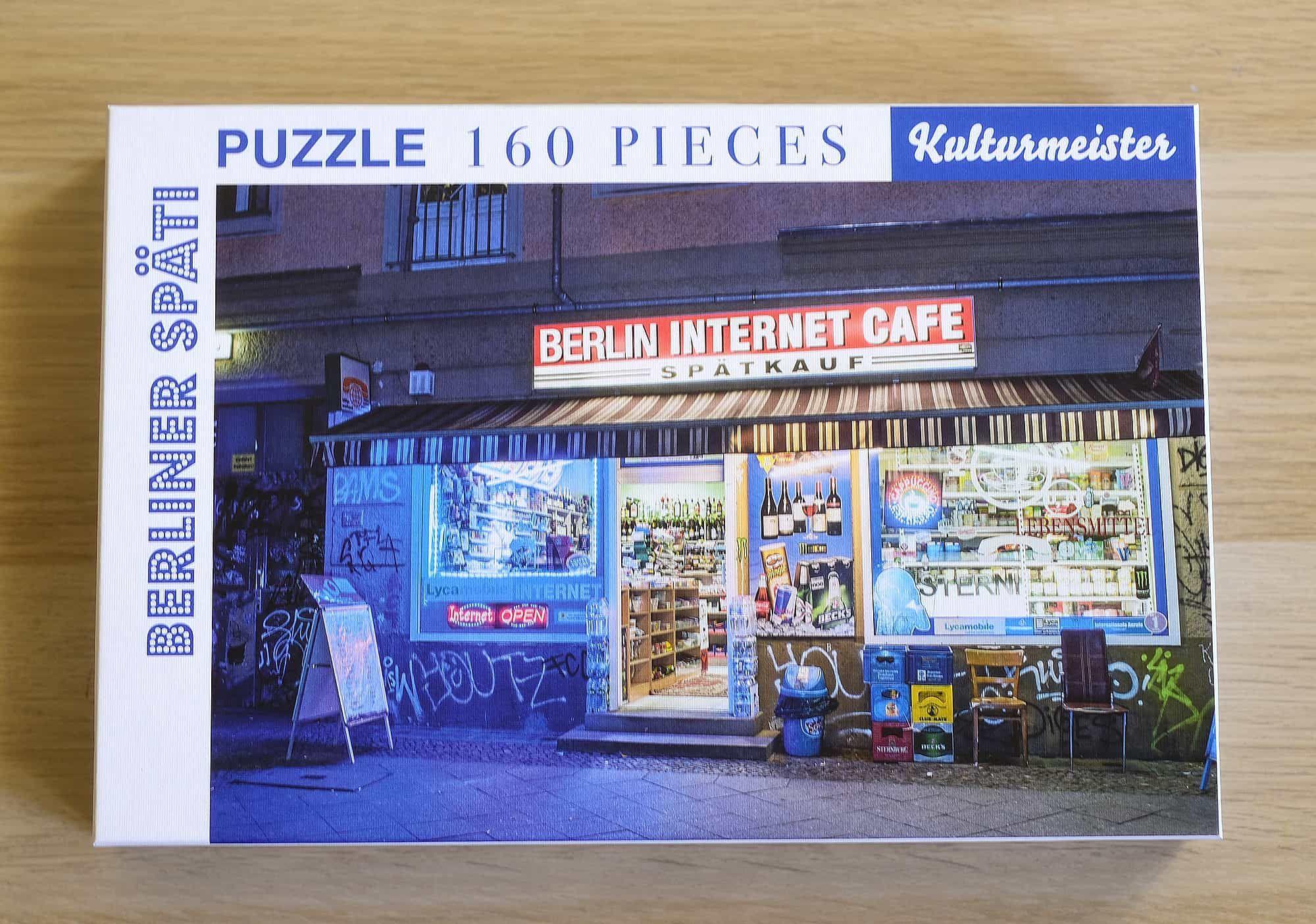 Vorderes Coverbild Puzzle Berliner Spätis. 160 Teile