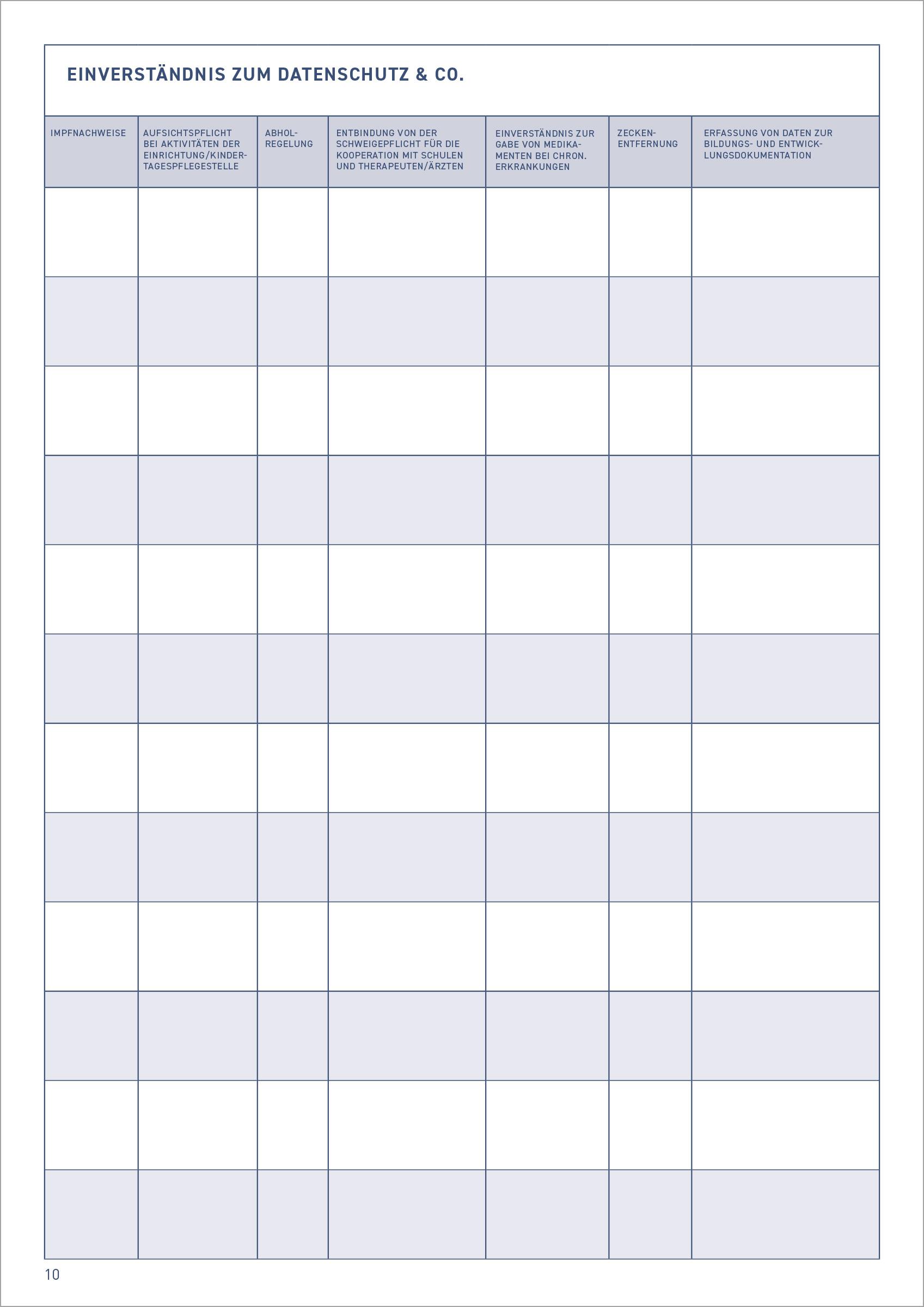 Beispielinhalt (Bild) Gruppentagebuch Krippe und Kindertagespflege