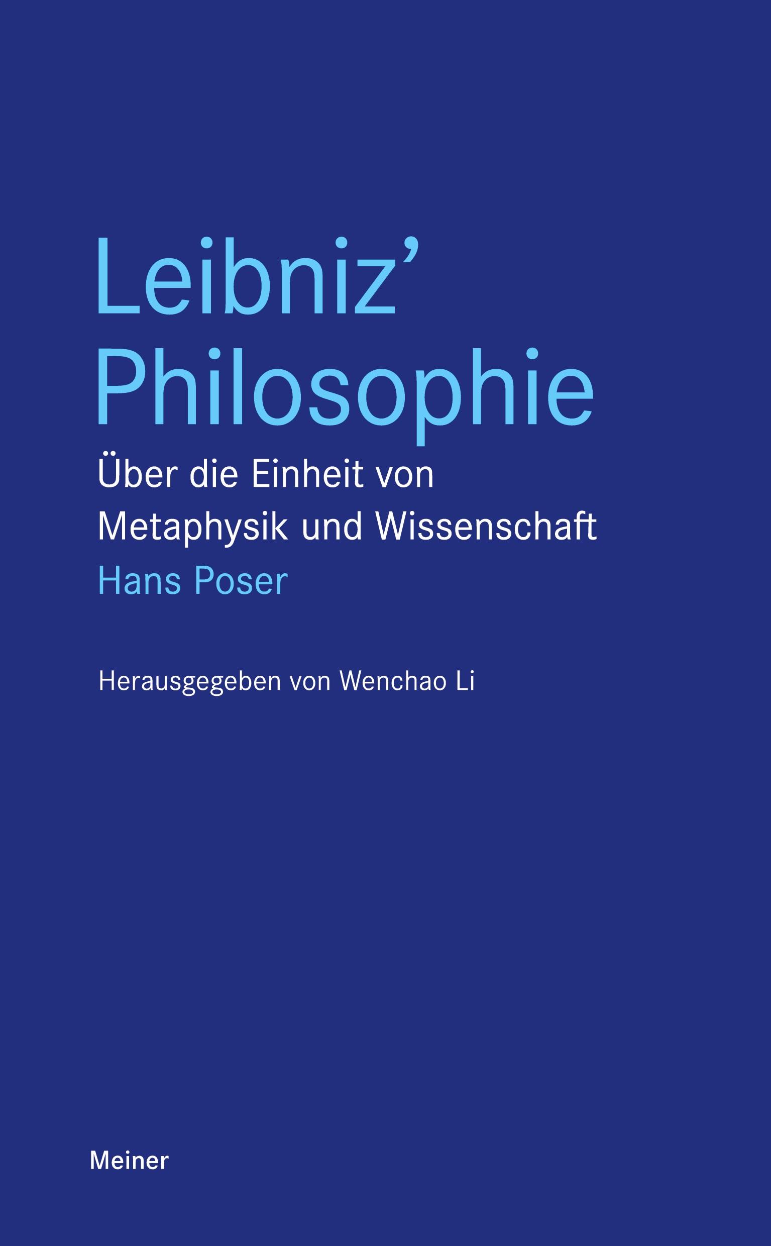Vorderes Coverbild Leibniz' Philosophie