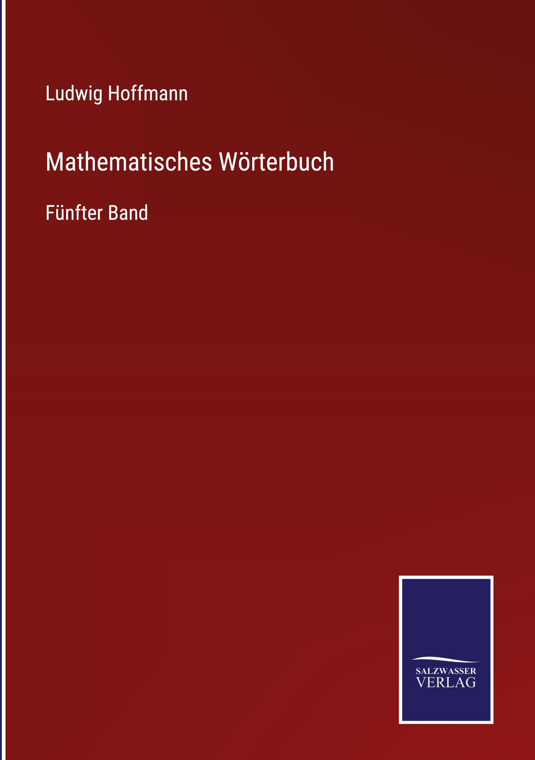 Vorderes Coverbild Mathematisches Wörterbuch