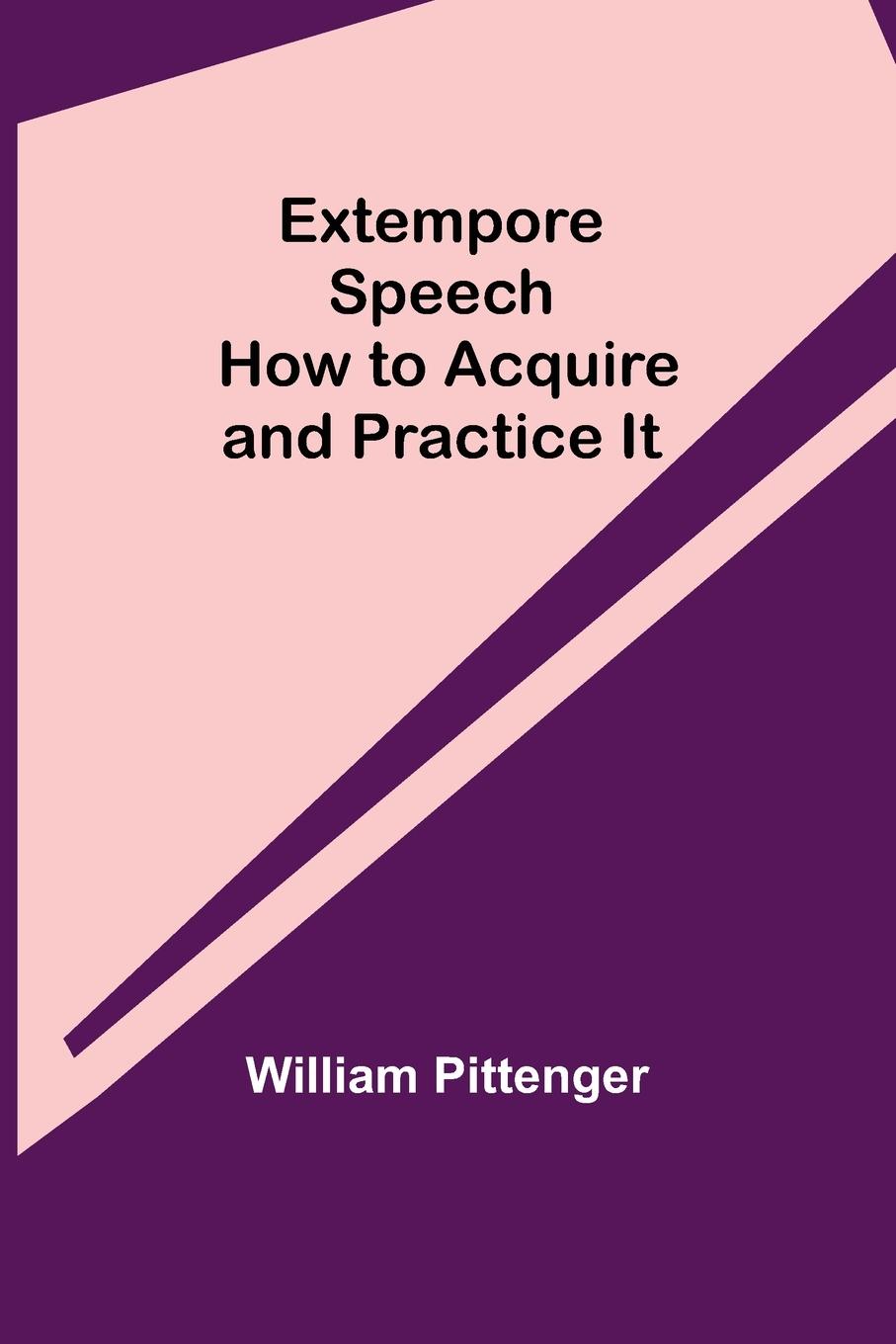 Vorderes Coverbild Extempore Speech