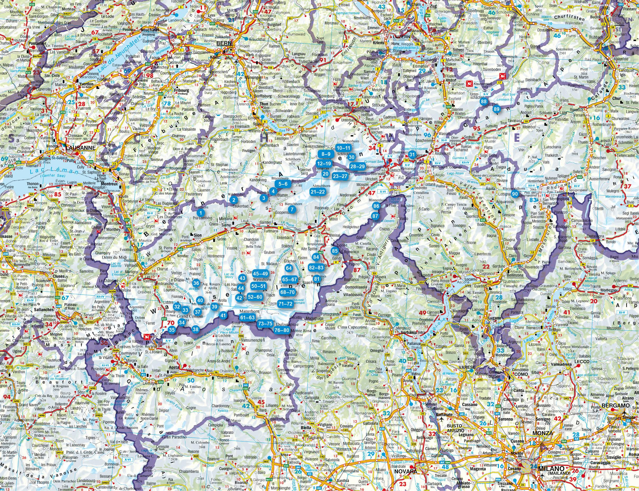 Beispielinhalt (Bild) Hochtouren Westalpen Band 1