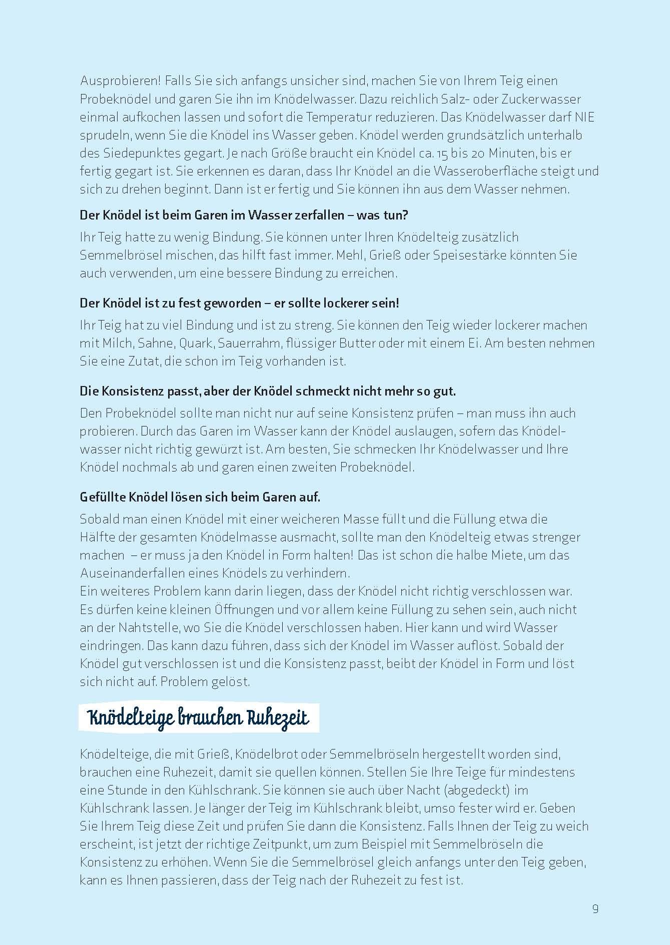 Beispielinhalt (Bild) Knödellust herzhaft & süß