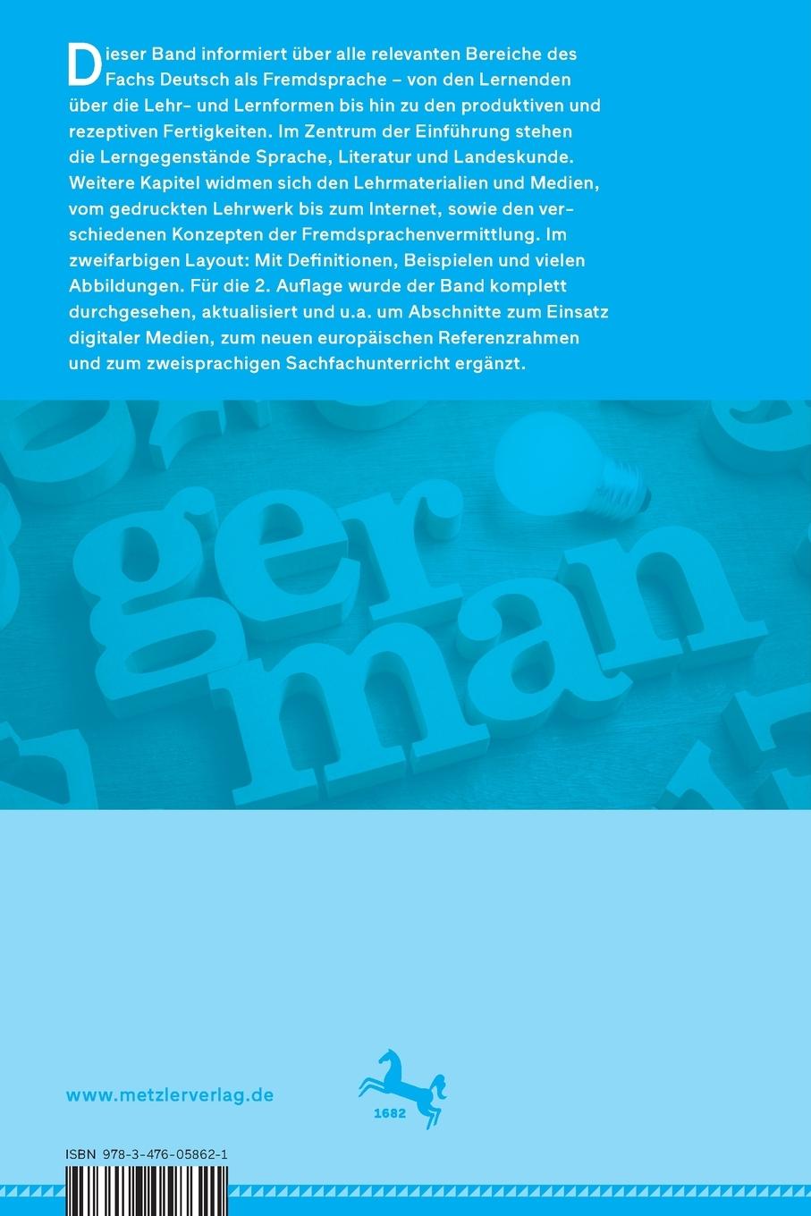 Rückseitencover Deutsch als Fremdsprache