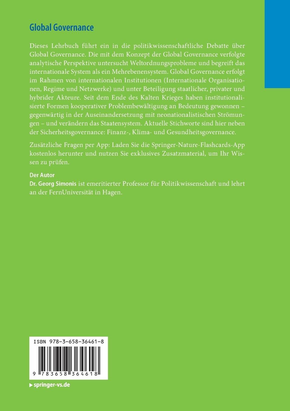 Rückseitencover Global Governance